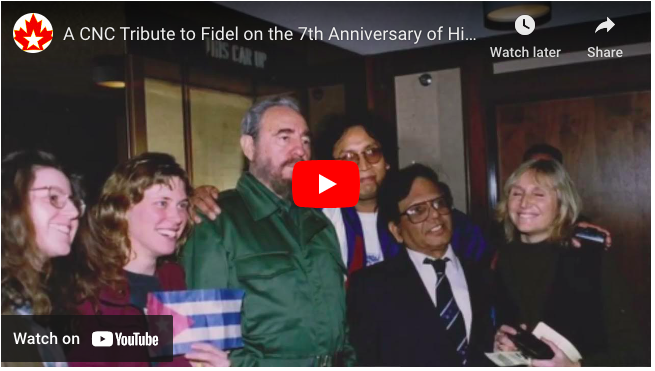 A CNC Tribute to Fidel on the 7th Anniversary of His Passing