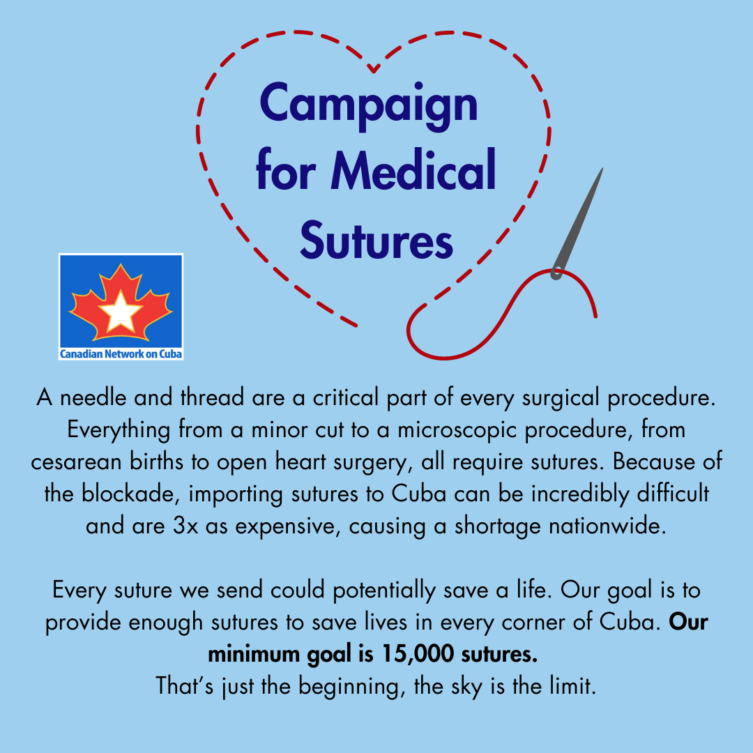 Cubacan Cares Campaign for Medical Sutures – Saving Lives One Stitch at a Time!