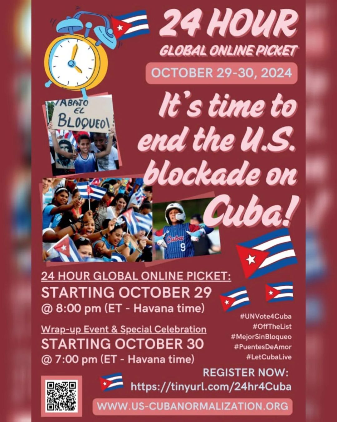 24 Hour global online picket