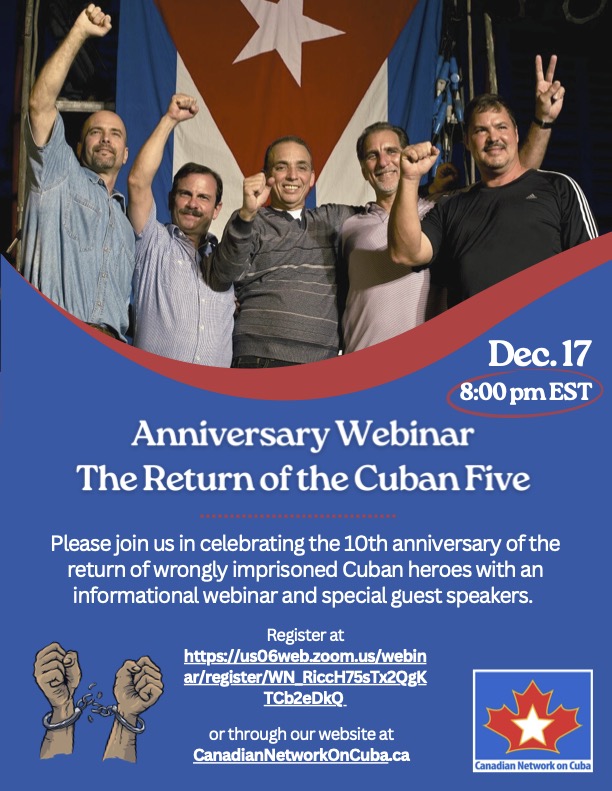 WEBINAR: The return of the cuban 5!