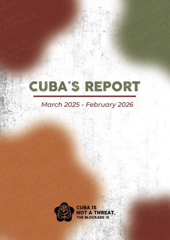 Cuba’s Report against the blockade