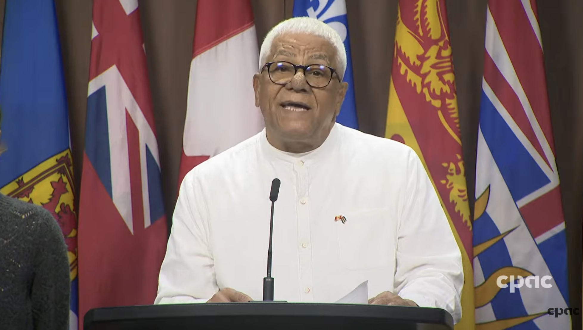 CNC press conference on parliament hill re: un vote